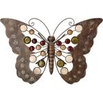 Schmetterling Wandfigur mit Perlen
