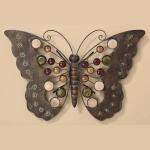 Papillon mural avec perles