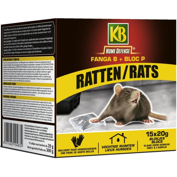 Petits blocs de poison pour rats - 300 g - Webshop - Matelma