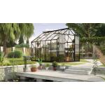 Serre Vitavia Jupiter en aluminium noir - 2,57 x 3,21 x 2,46 m - 8,3 m²