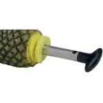 Couteau éplucheur pour ananas en inox