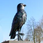 Adler aus Metall - 48 cm