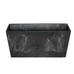 Jardinière Artstone Ella noire 37 x 17 x 17 cm