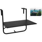 Table de balcon noire - 60 x 40 cm