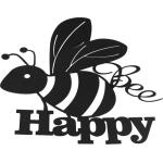 Bee Happy décoration murale - métal