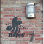 Bee Happy Wanddekoration - Metall