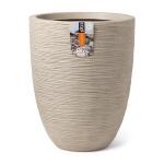 Vase CAPI Waste elegant low rib NL 46 x 58 cm - beige