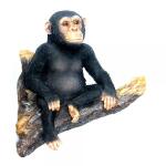 Schimpanse auf Ast - Mauer Deko