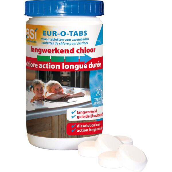Aquatural Eur-O-Tabs 20 grammes de pastilles de chlore - pot 1 kg