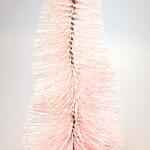 Sapins de Noël en rose pâle avec paillettes - 25 cm