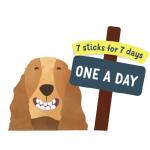 Sticks dentaires pour chiens - Menthe et fraise - Edgard&Cooper - 240 g