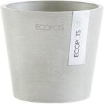 ECOPOTS Amsterdam Mini - Weiß-grau Ø 10,5 cm