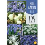 Sachet cadeau avec un mélange 'Garden Blue' (125 pièces)