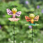 Piquets de jardin Happy bees (2 pièces)
