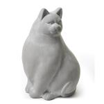 Sculpture de chat gris