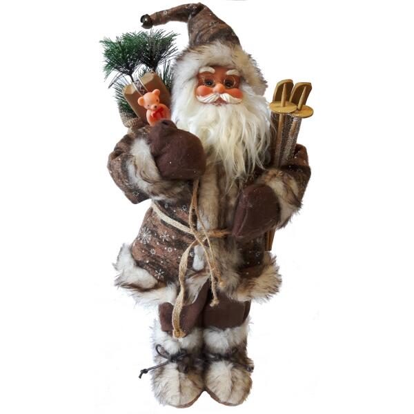  - Weihnachtsmann stehend braun 45cm