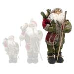 Père Noël debout rouge et vert 60 cm