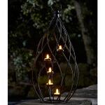 Lanterne spirale - pour cinq bougies chauffe-plats