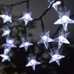 LED-Kette - 100 weiße Sterne