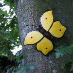 Schmetterling gelb Wanddekoration