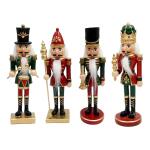 Casse-noix sous forme de figurines de Noël - 20 cm