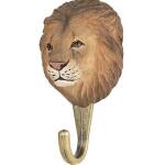 Crochet de suspension en bois - lion