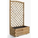 Jardinière en bois avec treillis - 65 L