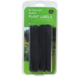 Étiquettes de plantes noires (50 pièces)