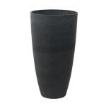 Vase Nova pour l'extérieur noir délavé Ø 36 cm H 67 cm
