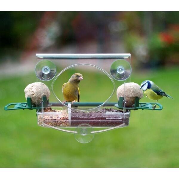 Mangeoire à oiseaux pour fenêtre Dewdrop