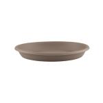Soucoupe ronde taupe - 11.5 cm