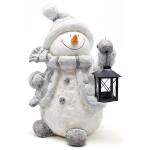Bonhomme de neige avec lanterne