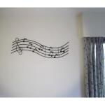 Gamme musicale comme décoration murale