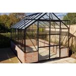 Serre Vitavia Mercure en aluminium noir - 2,57 x 4,48 x 2,49 m - 11,5 m²