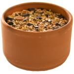Pot avec mélange de graines pour oiseaux