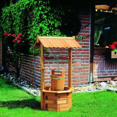 - Holz mit Eimer Wasserbrunnen Matelma - Gartenshop aus