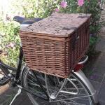 Fahrradkorb aus Weidenzweigen - Bäckerkorb 45 x 30 x 25 cm